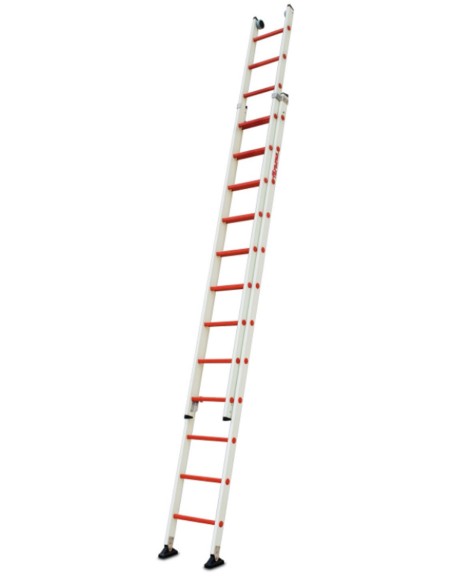 Escalera extensible de 2 tramos de fibra de vidrio 14+14 Peldaños