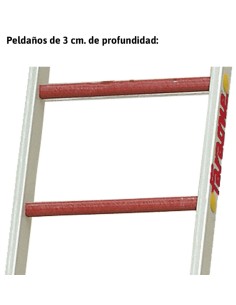 Escalera de un tramo para uso en apoyo de fibra de fibra 1TFV-550 2