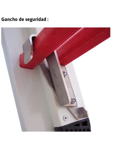 Escalera de fibra de vidrio extensible con rueda 2TFV-400/EC