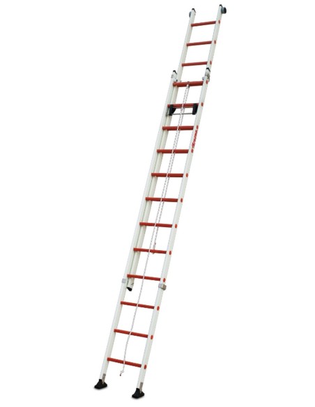 Escalera de fibra de vidrio extensible con rueda 2TFV-550/EC