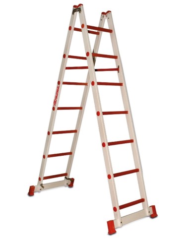 Escalera de doble subida de fibra de vidrio 2TFVT-06