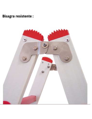 Escalera de doble subida de fibra de vidrio 2TFVT-06