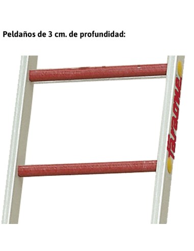 Escalera de doble subida de fibra de vidrio 2TFVT-07