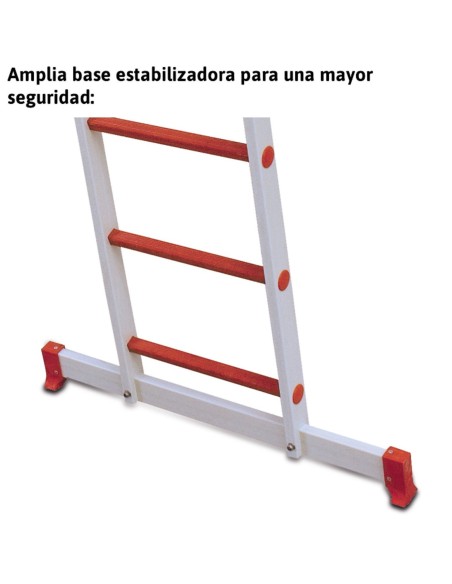 Escalera de doble subida de fibra de vidrio 2TFVT-12