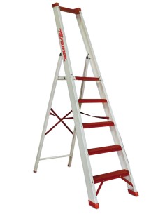 Escalera de tijera en fibra de vidrio con peldaños cómodos PAF07