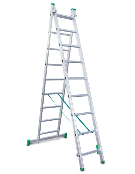 Escalera de bricolaje de 2 tramos ES-DOBLE9  9+9 Peldaños