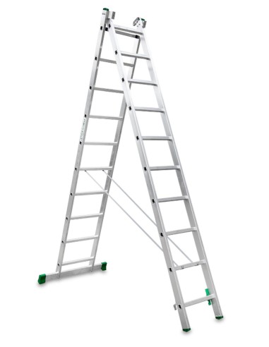 Escalera de bricolaje de 2 tramos ES-DOBLE10   10+10 Peldaños