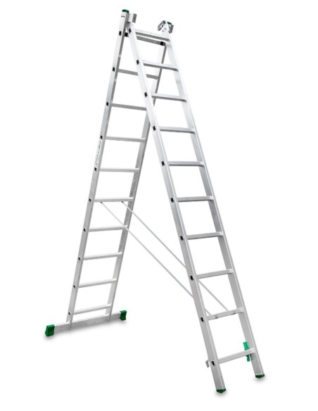 Escalera de bricolaje de 2 tramos ES-DOBLE10   10+10 Peldaños