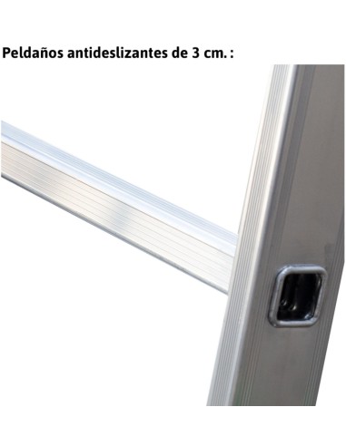 Escalera de bricolaje de 2 tramos ES-DOBLE10   10+10 Peldaños