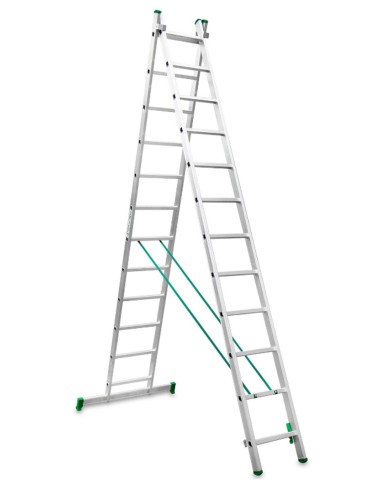 Escalera de bricolaje de 2 tramos ES-DOBLE12   12+12 Peldaños