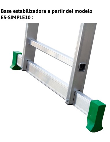 Escalera de bricolaje de 2 tramos ES-DOBLE12   12+12 Peldaños