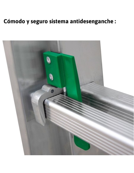 Escalera de bricolaje de 2 tramos ES-DOBLE12   12+12 Peldaños