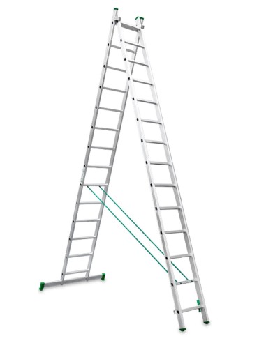 Escalera de bricolaje de 2 tramos ES-DOBLE14 14+14 Peldaños