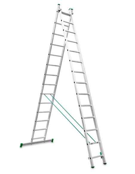 Escalera de bricolaje de 2 tramos ES-DOBLE14 14+14 Peldaños