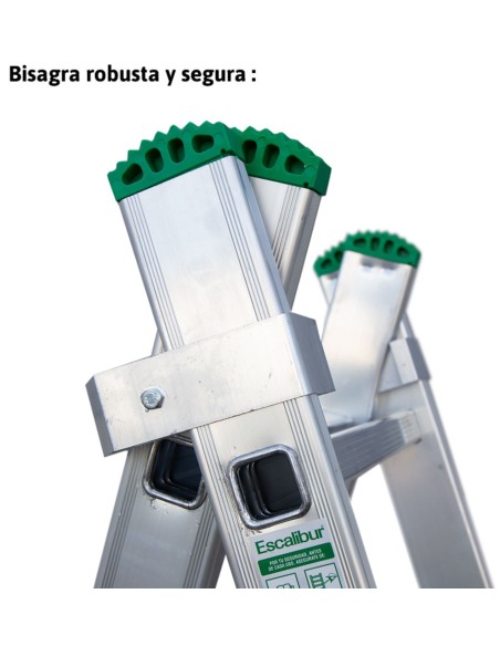 Escalera de bricolaje de 2 tramos ES-DOBLE14 14+14 Peldaños