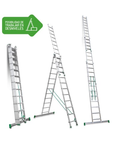Escalera multiusos de 3 tramos 12+12+12 ES-TRIPLE12