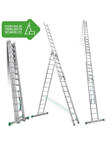 Escalera multiusos de 3 tramos 14+14+14  ES-TRIPLE14