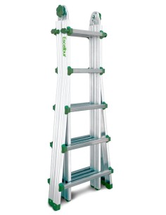Escalera telescópica multiusos de uso doméstico  6+6 Peldaños   ES-TELE3X4 2