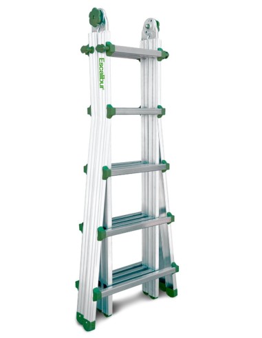 Escalera telescópica multiusos de uso doméstico  6+6 Peldaños   ES-TELE3X4