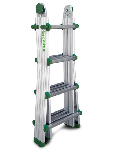 Escalera telescópica multiusos de uso doméstico 8+8 Peldaños ES-TELE4X4