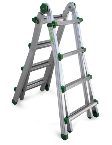 Escalera telescópica multiusos de uso doméstico 8+8 Peldaños ES-TELE4X4