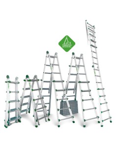 Escalera telescópica multiusos de uso doméstico 10+10 Peldaños ES-TELE5X4