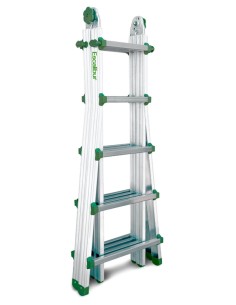 Escalera telescópica multiusos de uso doméstico 10+10 Peldaños ES-TELE5X4 2