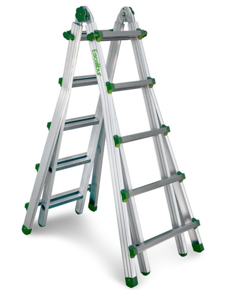 Escalera telescópica multiusos de uso doméstico 10+10 Peldaños ES-TELE5X4
