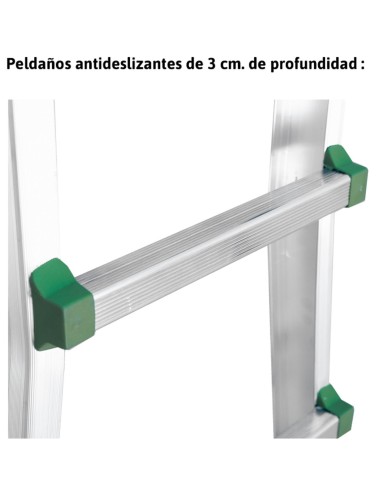 Escalera telescópica multiusos de uso doméstico 10+10 Peldaños ES-TELE5X4