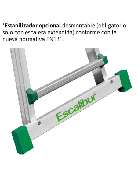 Escalera telescópica multiusos de uso doméstico 10+10 Peldaños ES-TELE5X4