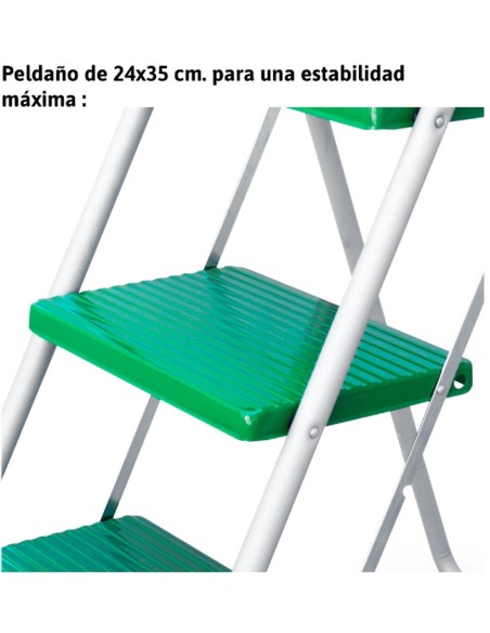 Taburete en acero de uso doméstico  2 Peldaños  ES-TAB-2