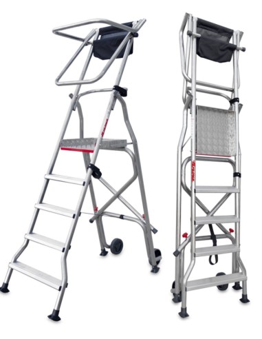 Escalera plegable con amplia plataforma de trabajo PL3 3 Peldaños