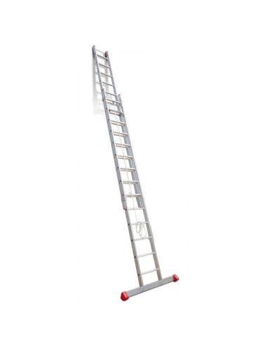 Escalera de aluminio extensible con cuerda EN2012 12+12 Peldaños