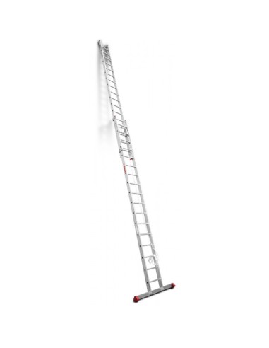 Escalera de aluminio extensible con cuerda EN2012 12+12 Peldaños