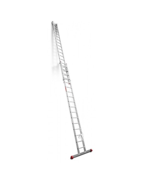 Escalera de aluminio extensible con cuerda EN2012 12+12 Peldaños