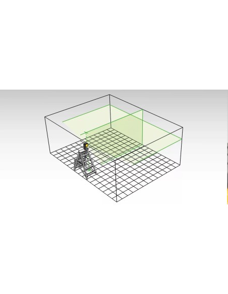 Láser de líneas verdes en cruz y plomada LAX 300 G + Trípode ST-K-S