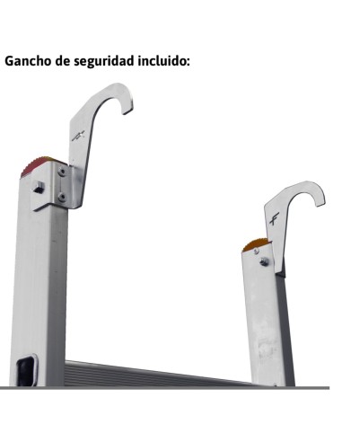 Escalera de apoyo con ganchos para entreplantas y altillos  SAS