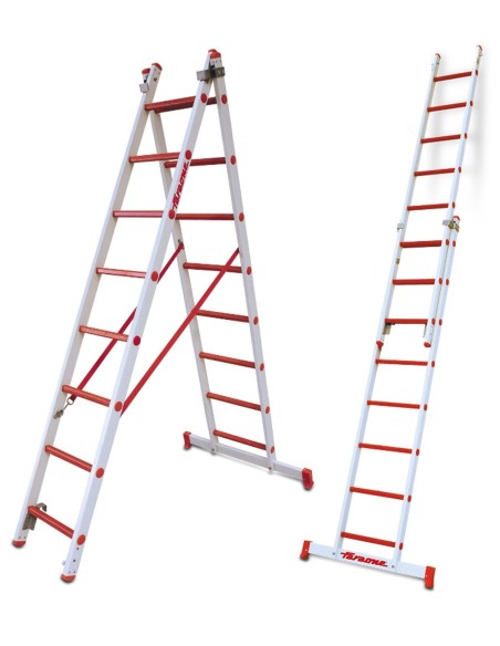 Escalera multiuso de 2 tramos de fibra de vidrio  2TFVC