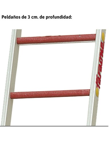 Escalera multiuso de 2 tramos de fibra de vidrio  2TFVC