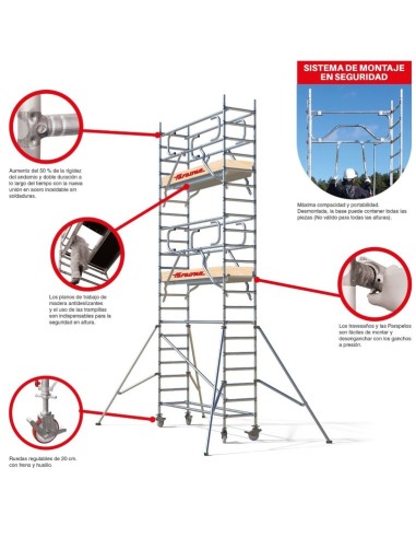 Andamio individual 135 x 180 Cm Top System