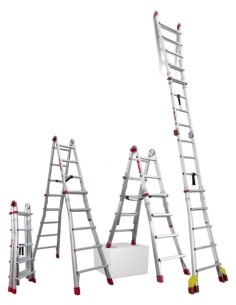 Escalera telescópica de aluminio multiusos súper profesional TELEST4
