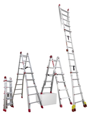 Escalera telescópica de aluminio multiusos súper profesional TELEST6