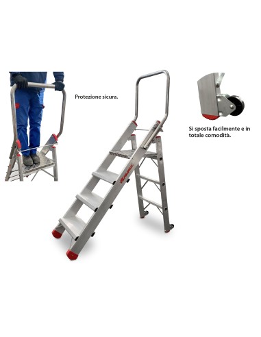 Taburete profesional para la industria CM4 4 Peldaños