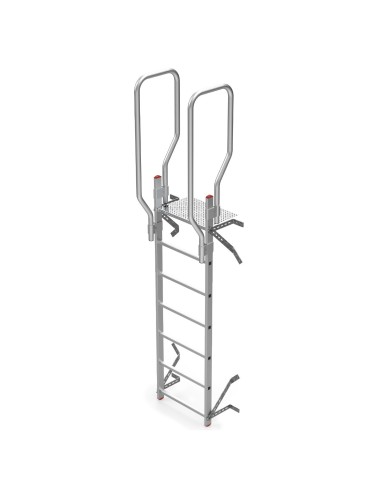 Escalera vertical de seguridad sin jaula de protección SVS0-124