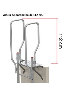 Escalera vertical de seguridad sin jaula de protección SVS0-208 2