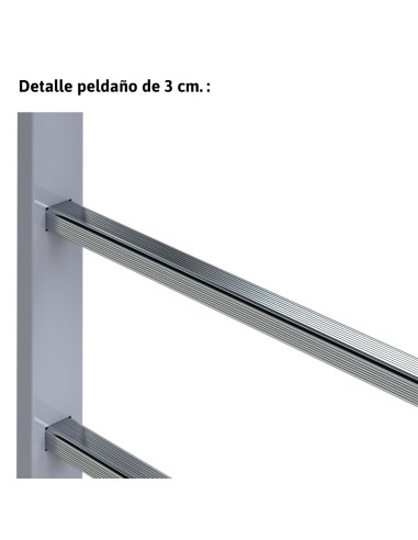 Escalera vertical de seguridad sin jaula de protección SVS0-208