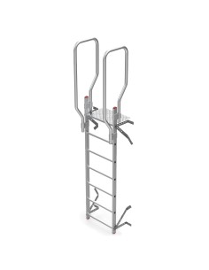 Escalera vertical de seguridad sin jaula de protección SVS0-208