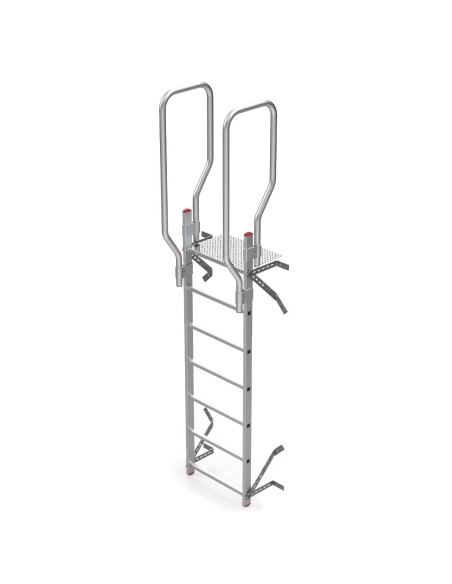 Escalera vertical de seguridad sin jaula de protección SVS0-208