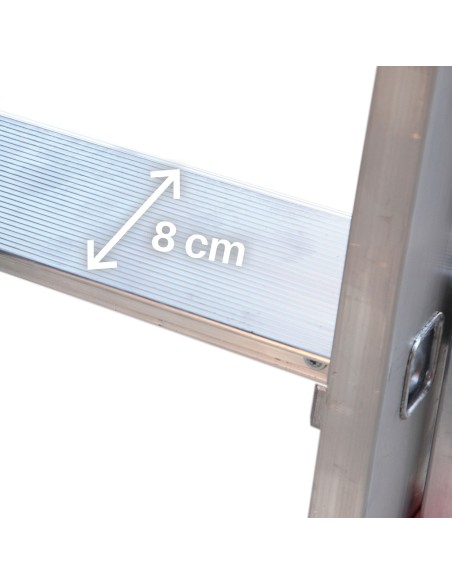 Escalera plegable con amplia plataforma de trabajo PL3 3 Peldaños