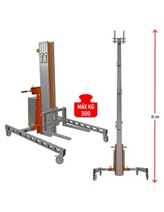 Elevador Material 300 kg Bateria